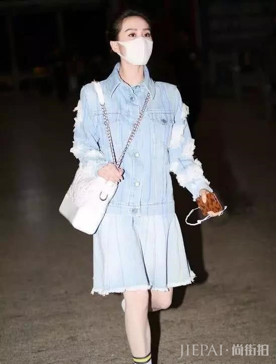 刘诗诗穿牛仔装走机场被吐槽“太土了”,看完我想静静!