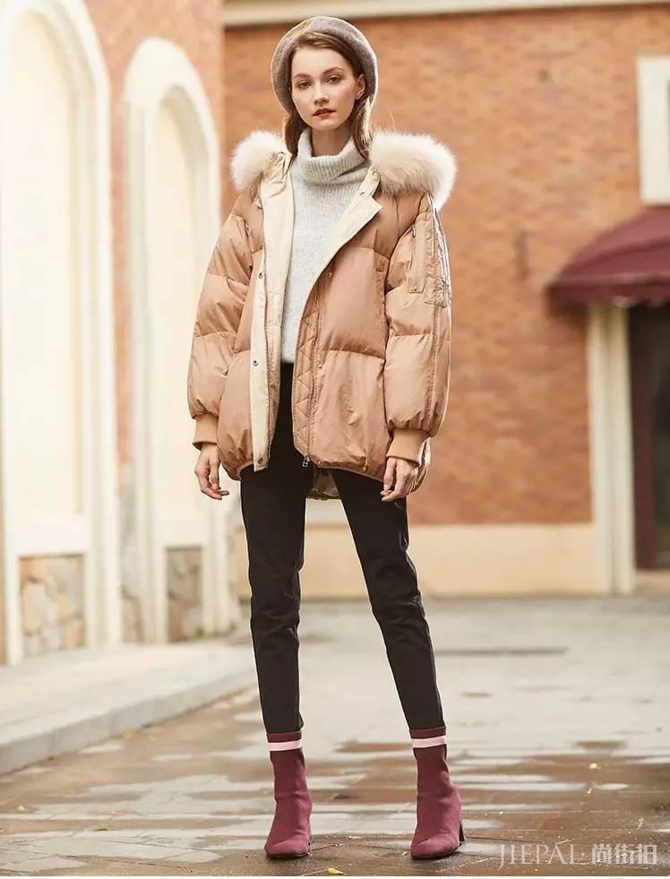 潮炸了的棉服,wuli女神冬天里的真爱!