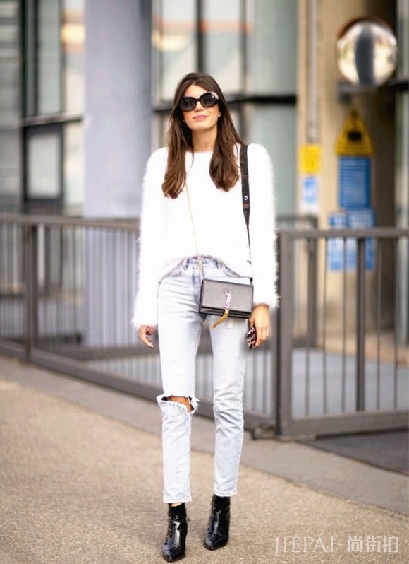 学会毛衣搭牛仔裤,轻松摆脱大众美,照着穿就对了