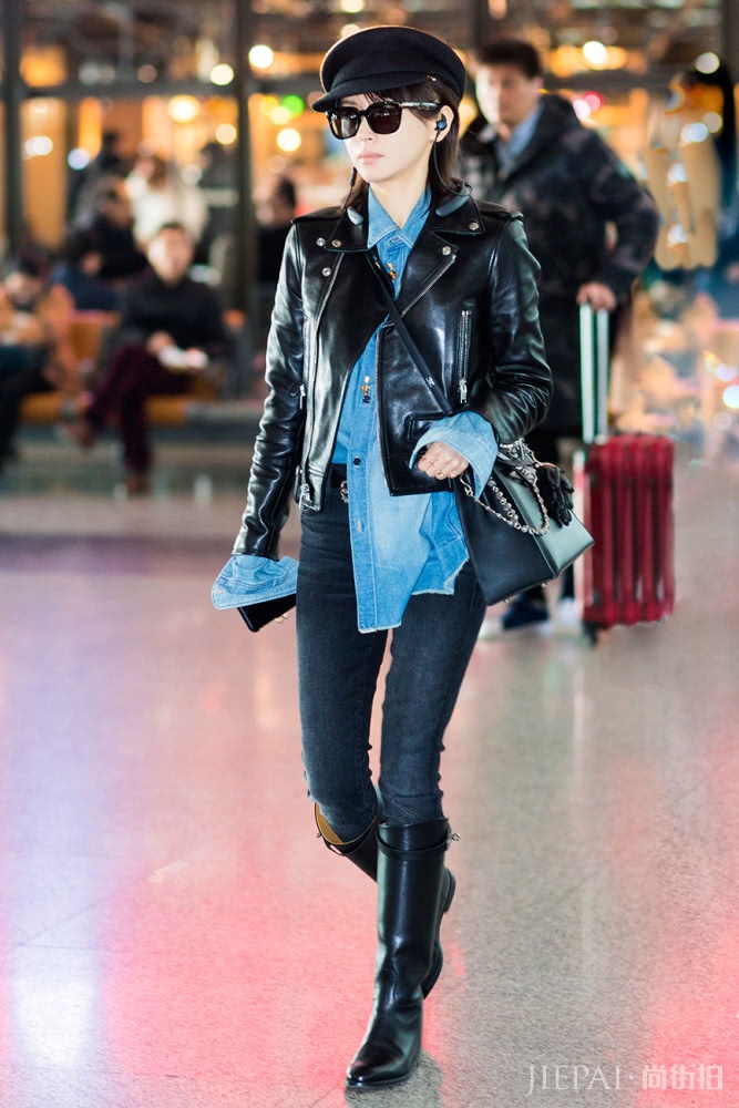 王子文黑色连衣裙穿出了高个子，显高穿搭学她就好