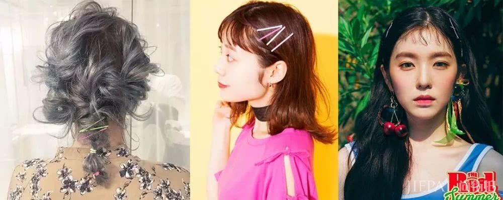 童年常见的彩色发卡,竟然能夹出10+种时髦发型