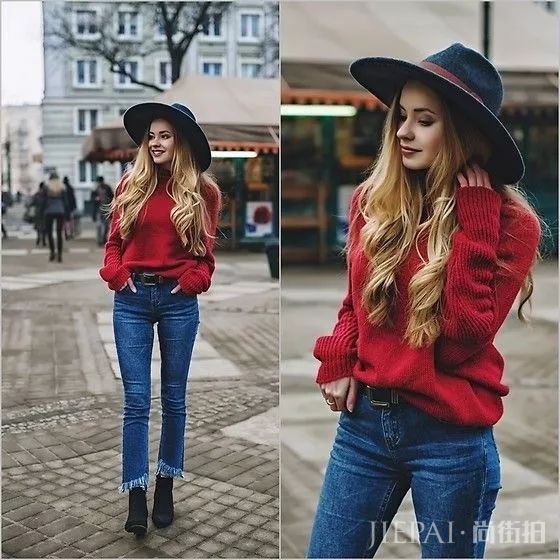 圣诞节最好的应景就是红毛衣