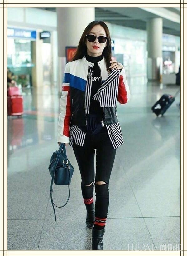 迪丽热巴王子文都在这样穿袜子包裤脚!