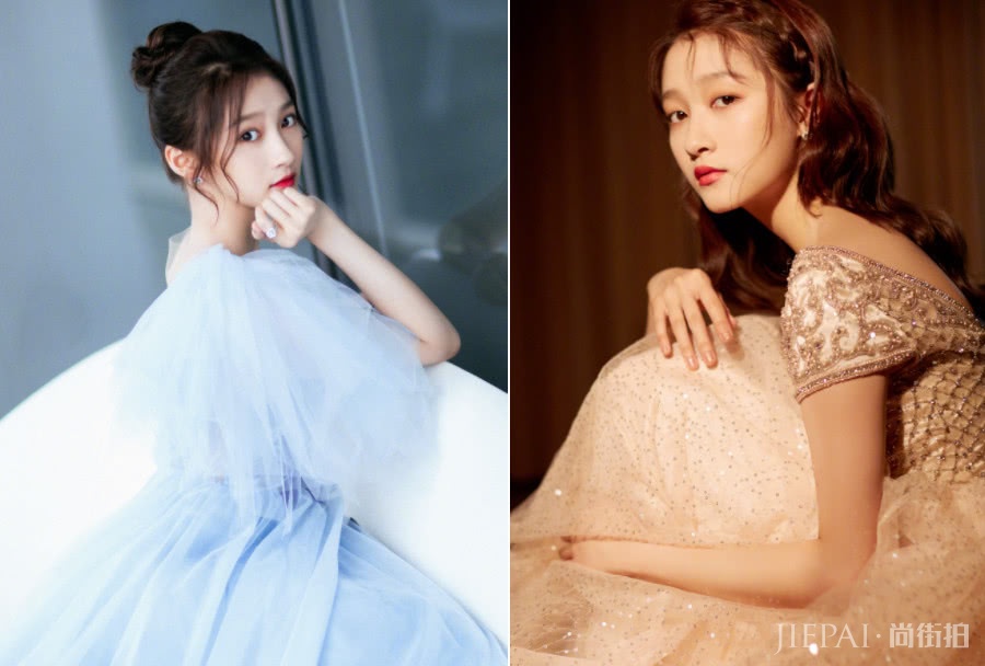 关晓彤烫了小卷毛卷发，终于选对了发型