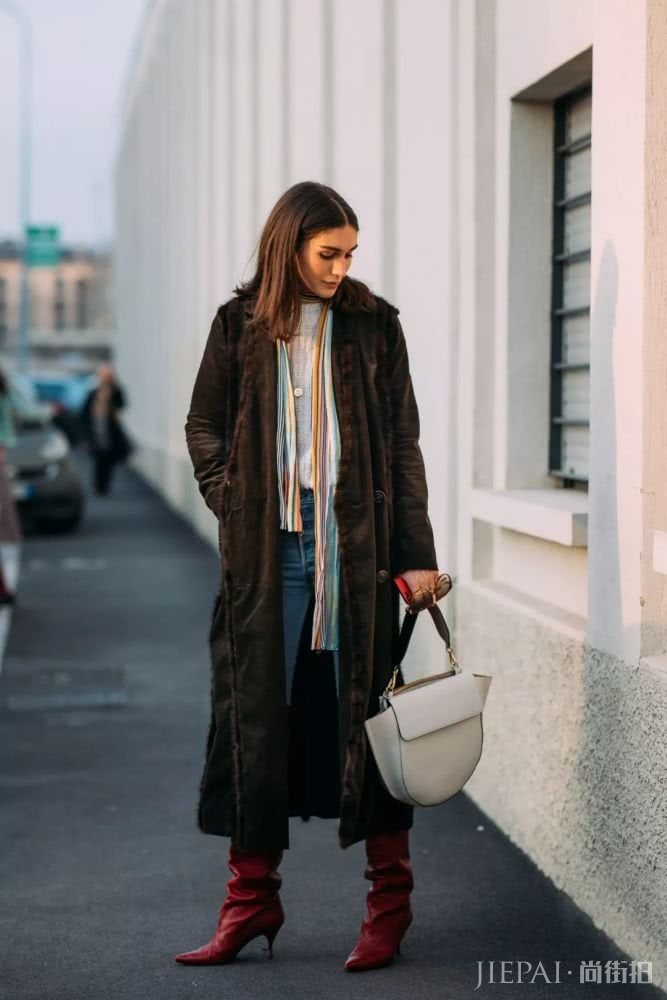 围巾＋大衣 怎么穿都美