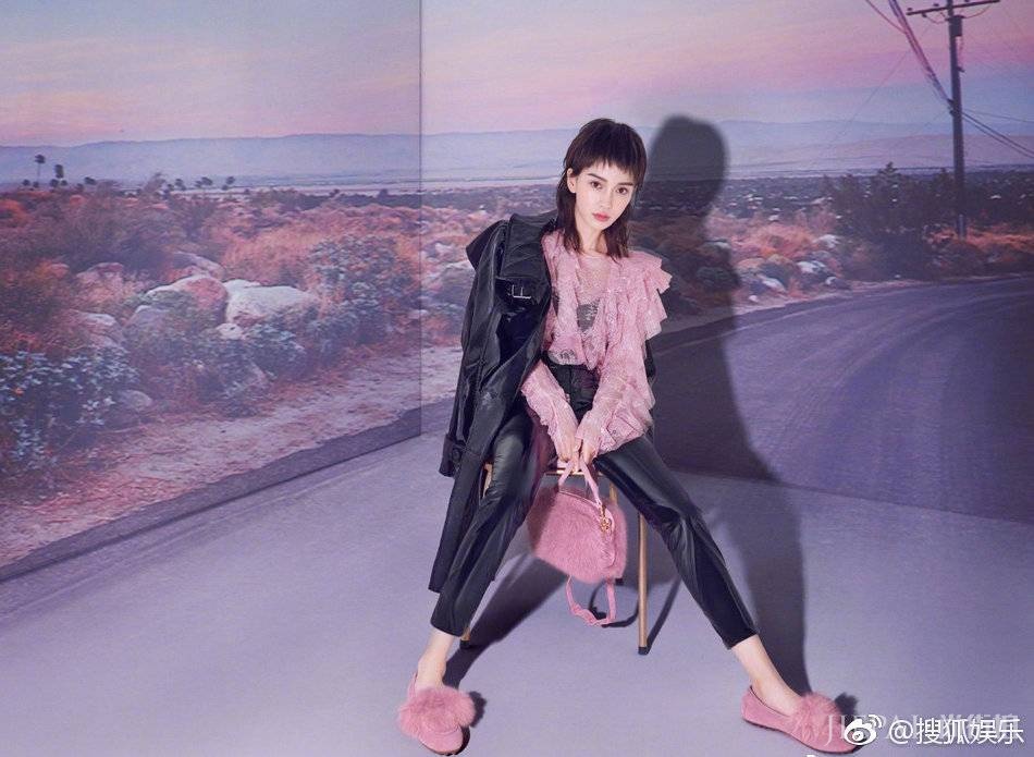 Angelababy大胆尝试狗啃刘海却意外撞脸王子文