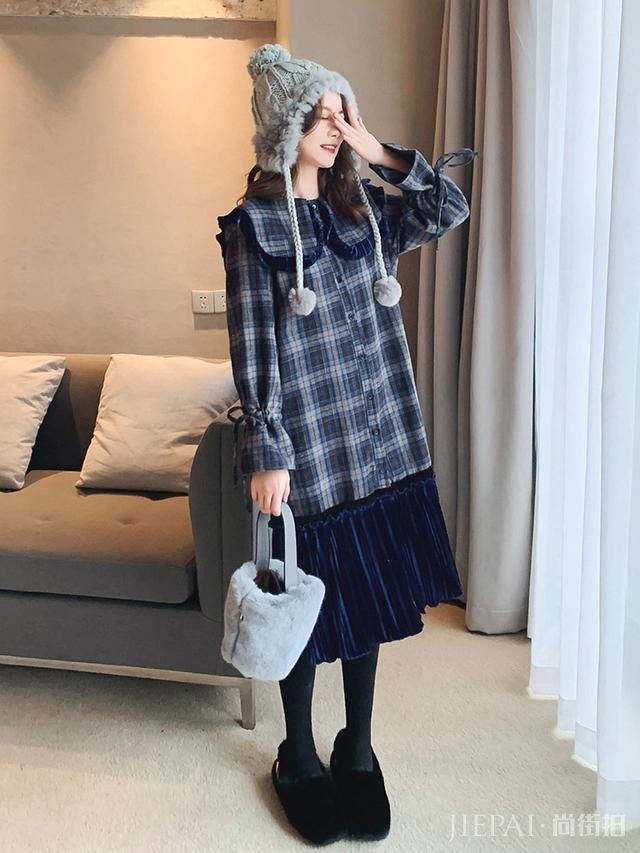 小资范连衣裙，穿上轻松显高瘦哦！轻熟时尚！