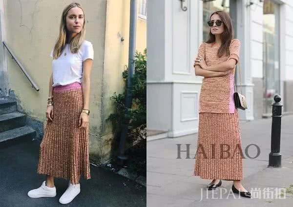 学会穿针织裙以后，你会忍不住买……