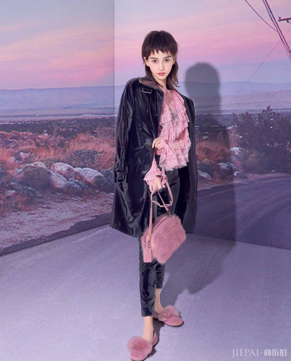 Angelababy剪个性“狼头”造型，清纯少女变霸气女王