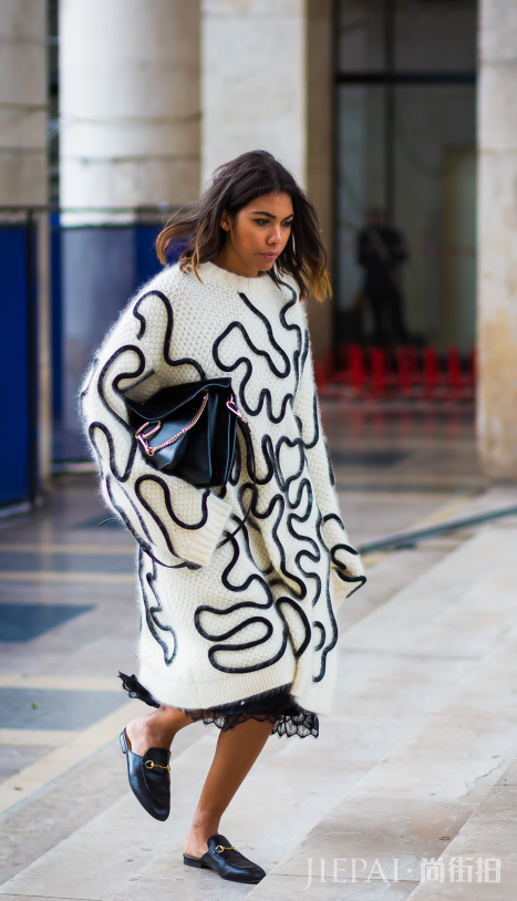 针织衫外套怎么搭配 做温暖柔软的优雅淑女