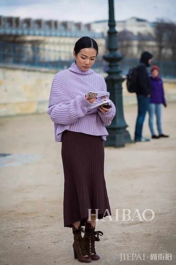 学会穿针织裙以后，你会忍不住买……