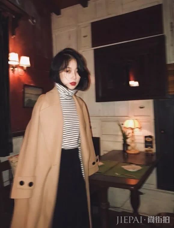 冬季穿搭大衣+阔腿裤显瘦又时髦，换条半身裙也超好看！