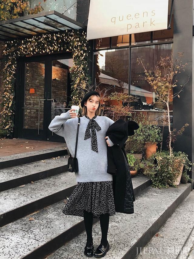 小资范连衣裙，穿上轻松显高瘦哦！轻熟时尚！