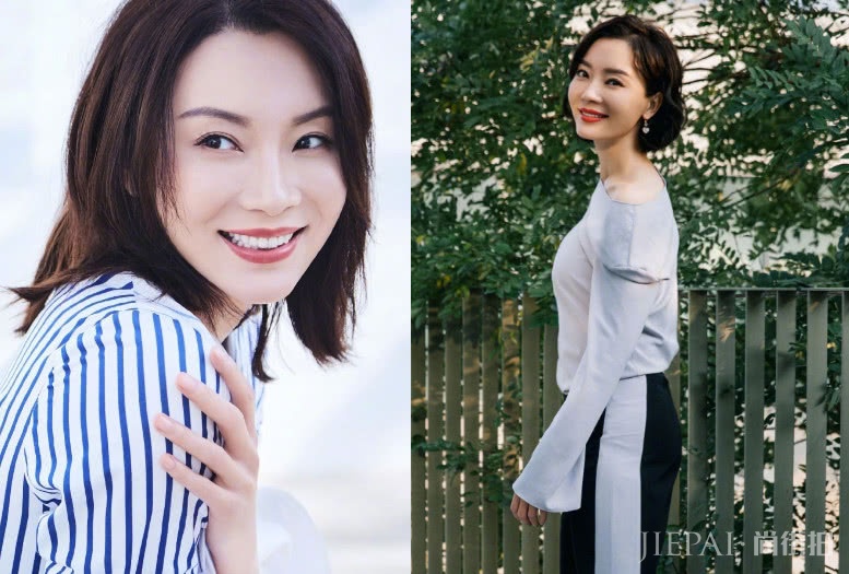 陈数雪纺上衣搭配半身裙简约优雅,气质真好!