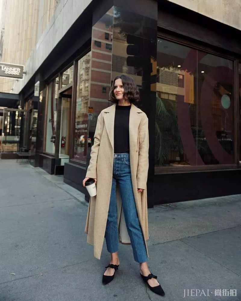 冬风衣＋平底鞋大火，巨美巨有气质！