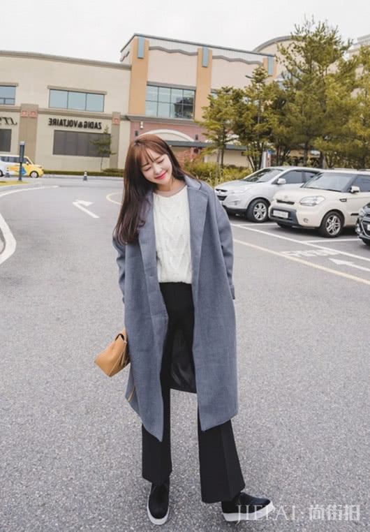 灰色大衣,好看不止一点点