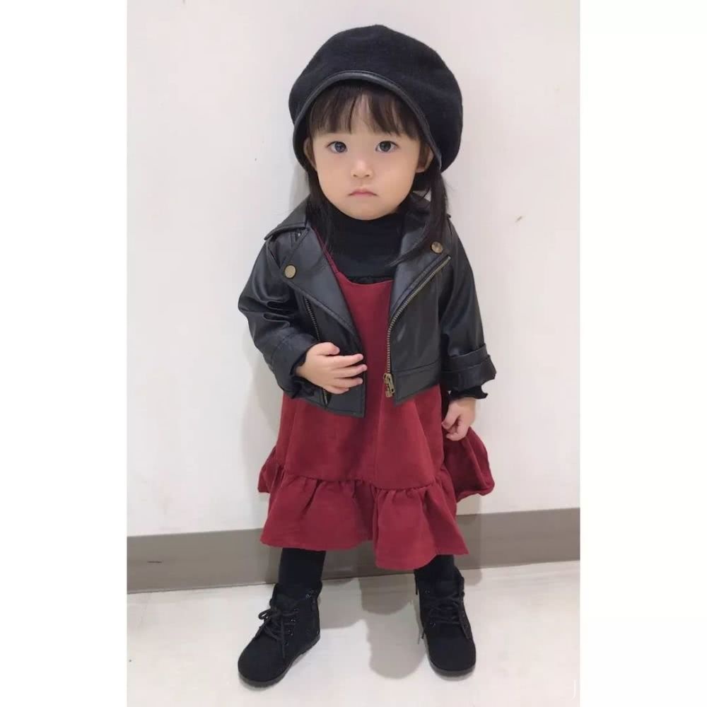 日本1岁小女孩太太萌啦！每日穿搭走红ins