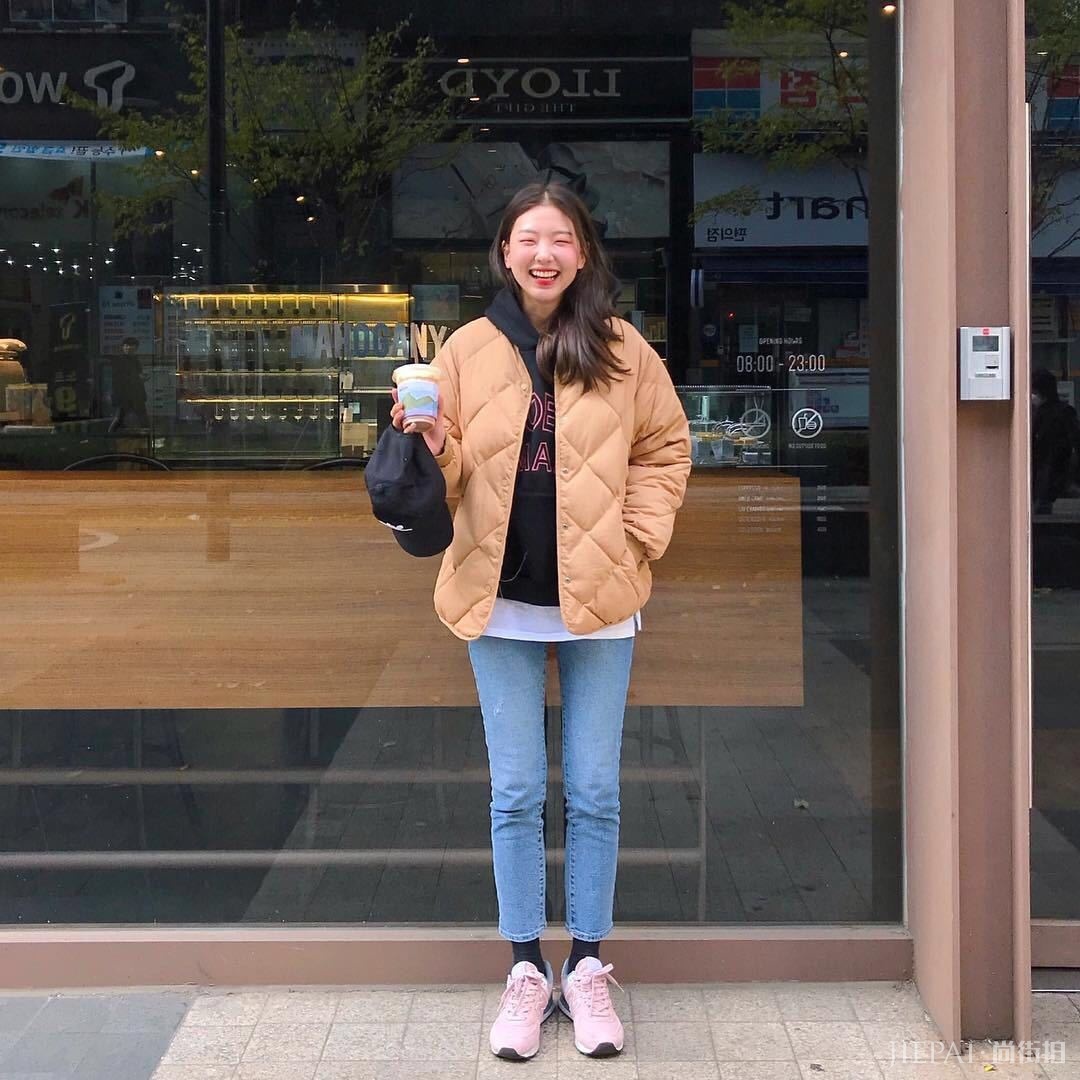 韩国妹子显瘦保暖的10款冬季棉服穿搭!