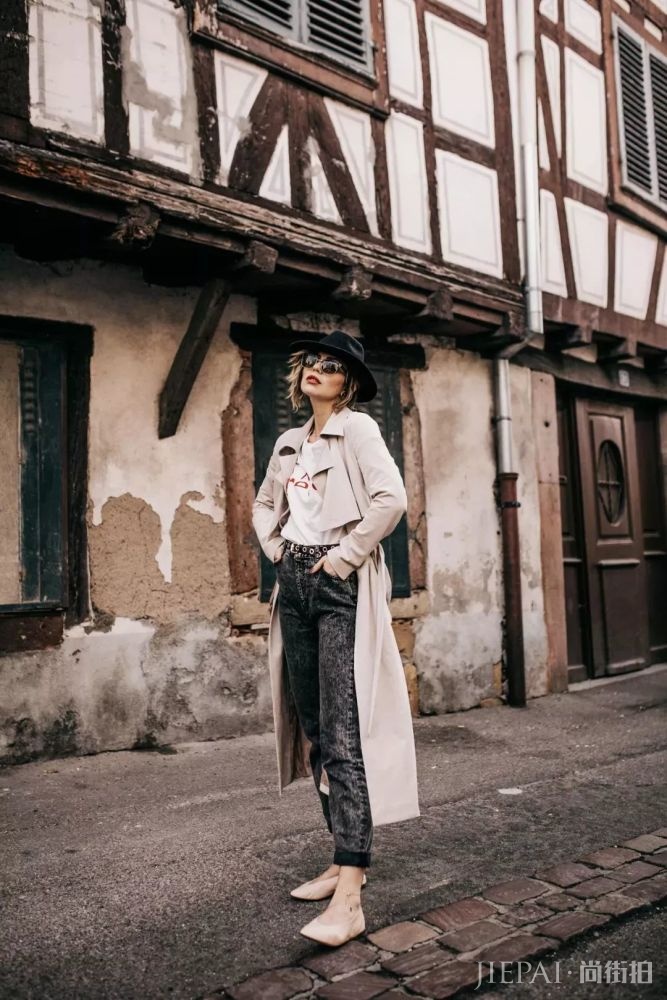 冬风衣＋平底鞋大火，巨美巨有气质！