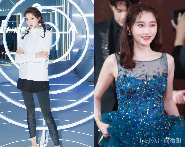 关晓彤烫了小卷毛卷发，终于选对了发型