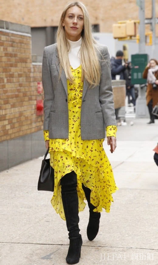 秋冬选择西装+裙子,打造你的最in时尚搭配
