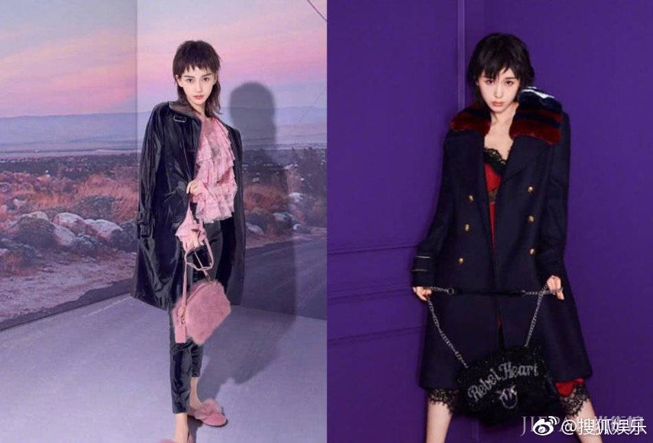 Angelababy大胆尝试狗啃刘海却意外撞脸王子文