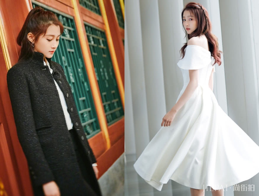 关晓彤烫了小卷毛卷发，终于选对了发型