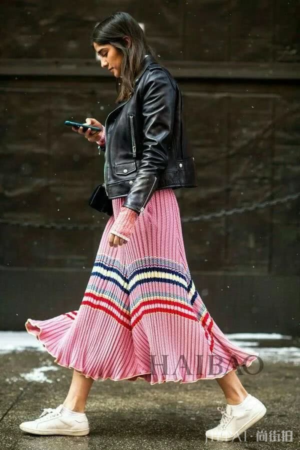 学会穿针织裙以后，你会忍不住买……
