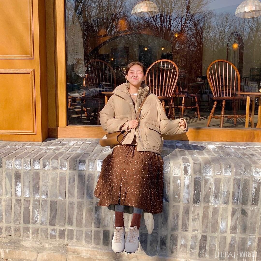 韩国妹子显瘦保暖的10款冬季棉服穿搭!