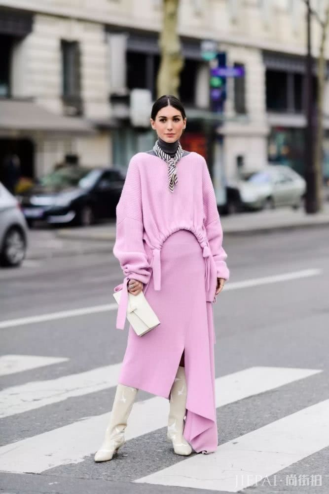 学会穿针织裙以后，你会忍不住买……