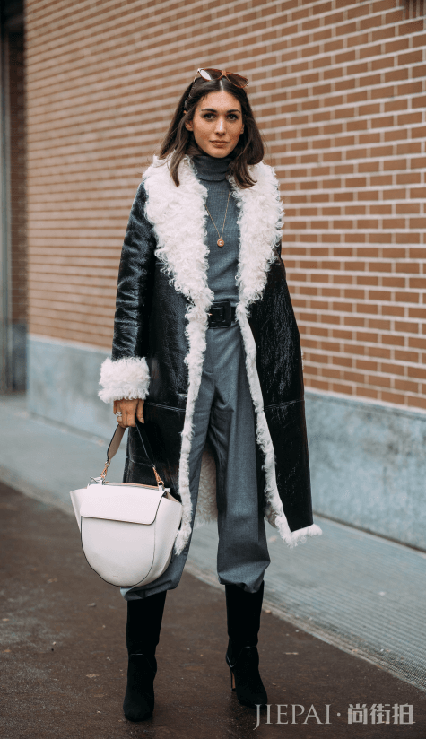 针织提花毛衣怎样搭配 做大气干练女强人