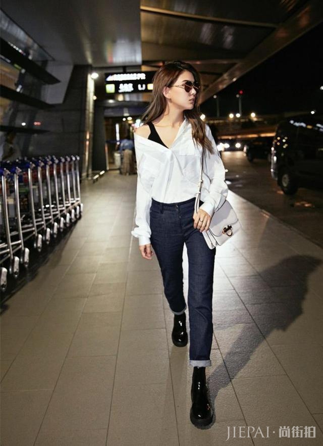 昆凌除了五官精致之外,穿搭也是很能打的!