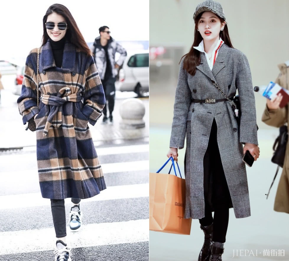 冬天这样穿保暖又显高显瘦,明星也在这样穿