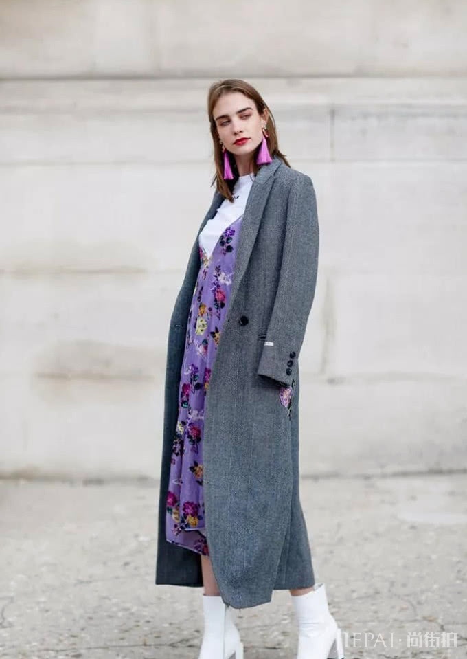 灰色大衣,好看不止一点点