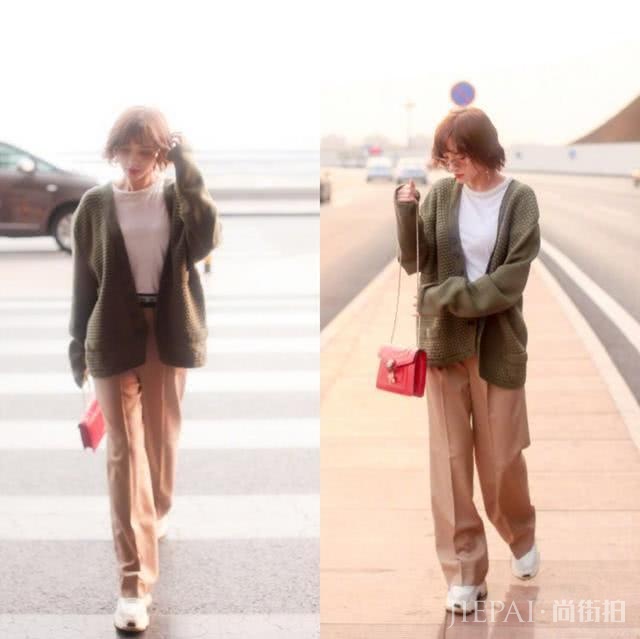 唐艺昕V领长裙超撩人，最新封面造型变化大