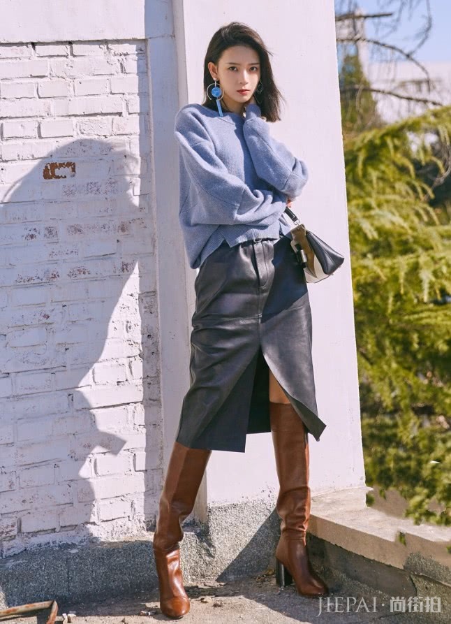 陈瑶穿过膝长靴就要选“溶豆靴”！