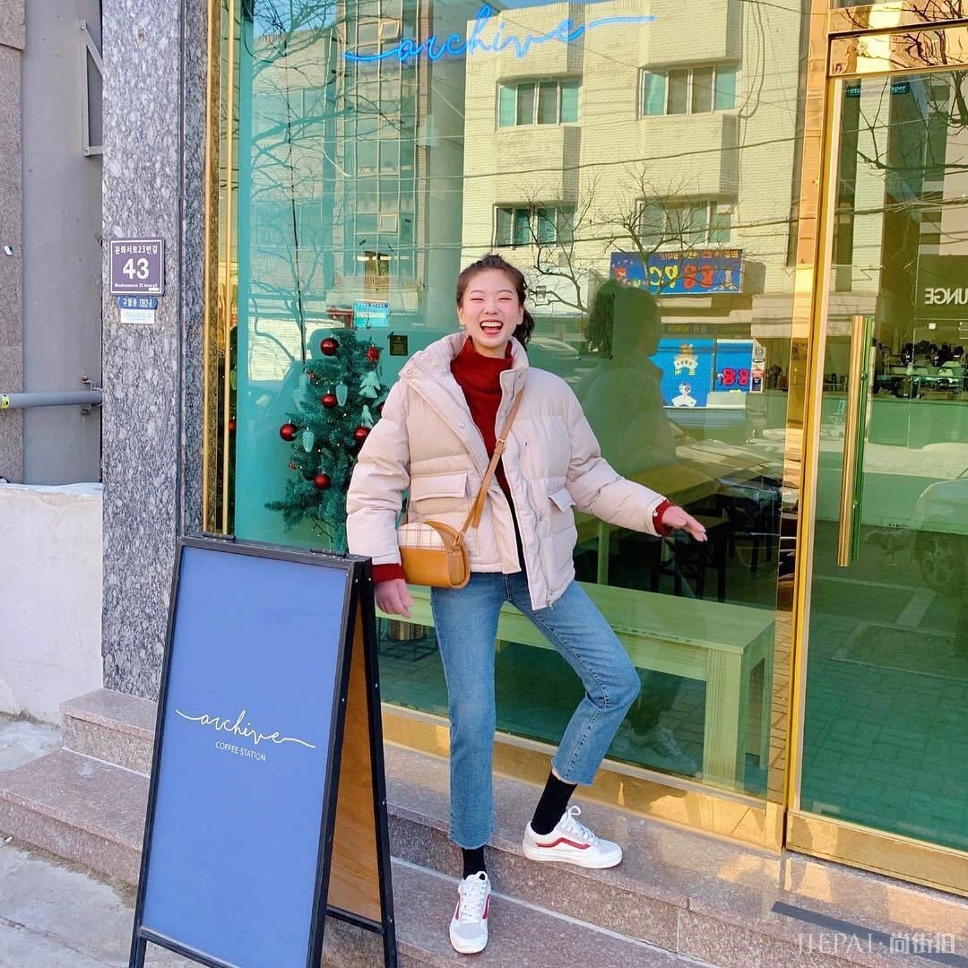 韩国妹子显瘦保暖的10款冬季棉服穿搭!