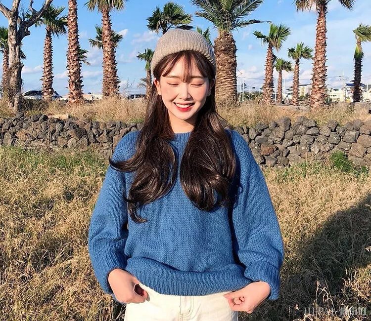 空气刘海与长发搭配