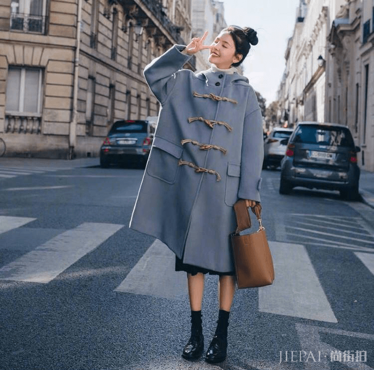 章若楠6款清一色的大衣时髦又保暖！