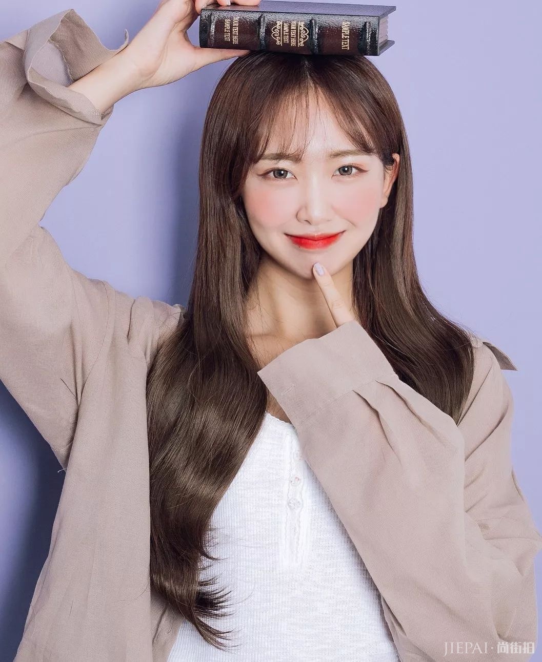 空气刘海与长发搭配