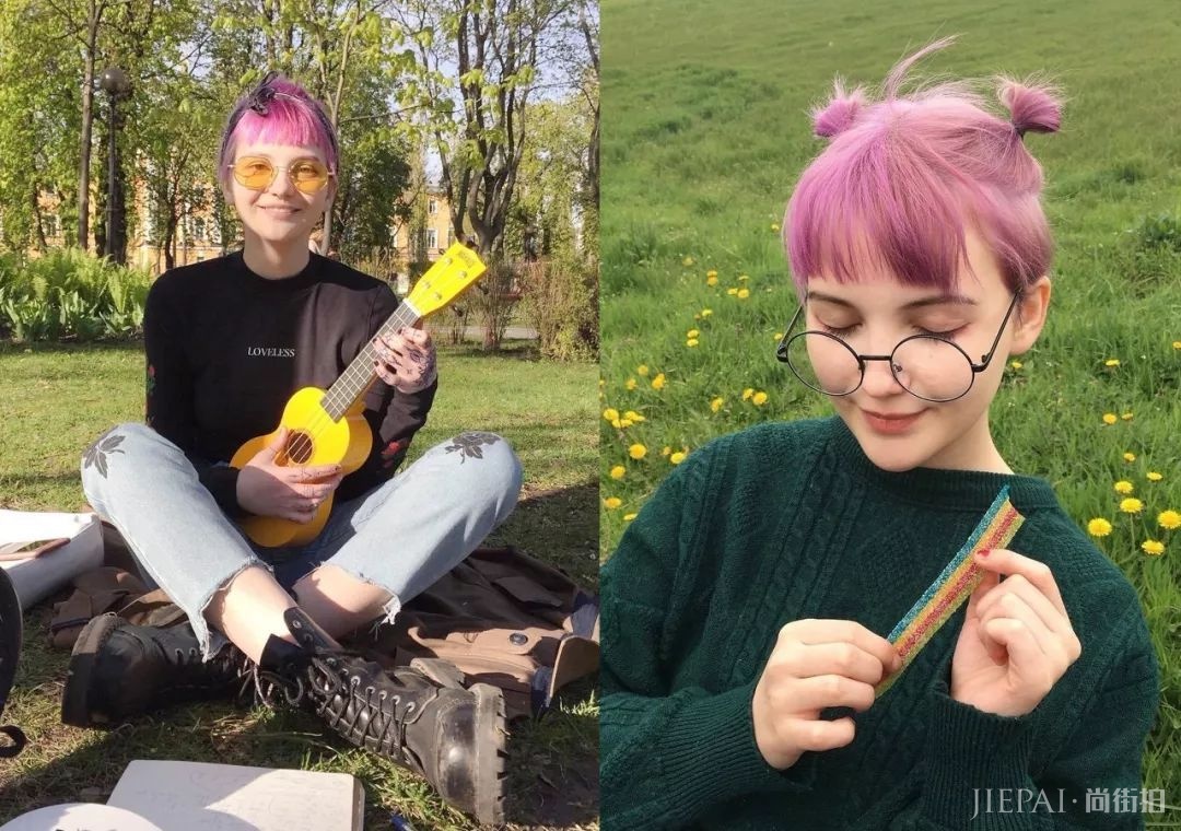 你这辈子不敢染的发色，她全都帮你试了一遍！