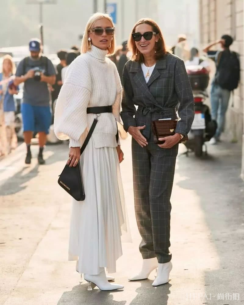 毛衣＋仙女裙时髦显腿长，穿了美翻整个春天！