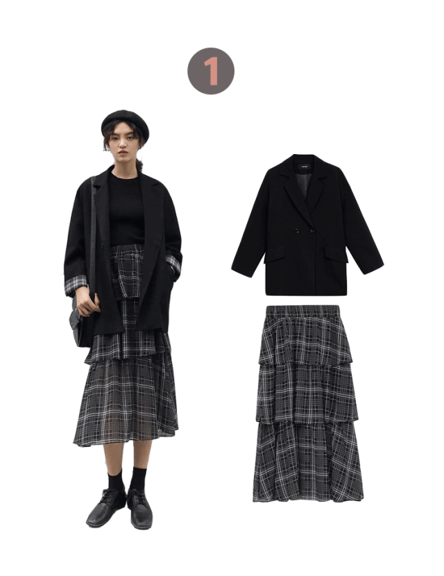 同色系裙子很吸引人！搭配老爹鞋强强联手，怎么穿衣打扮都好看！