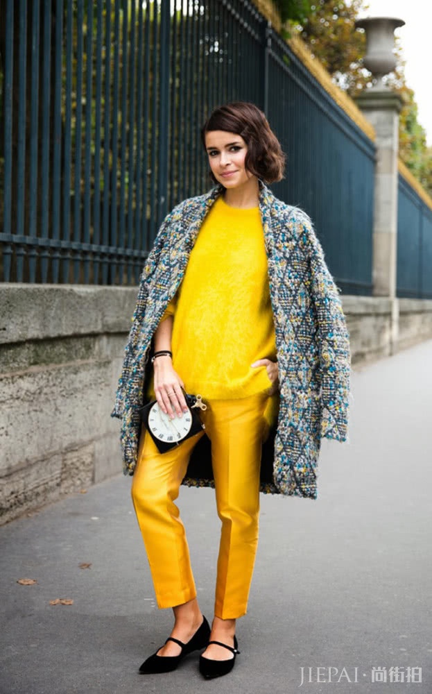 春季穿明亮又抢镜的黄色单品,让心情明亮起来
