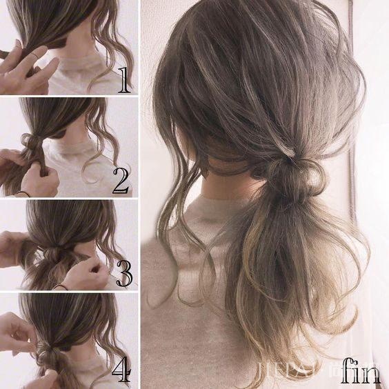 学习用头发绑马尾，提升时尚品味