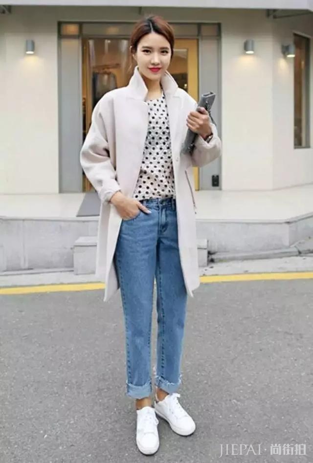 九分裤搭配运动鞋，时尚百搭又耐看！