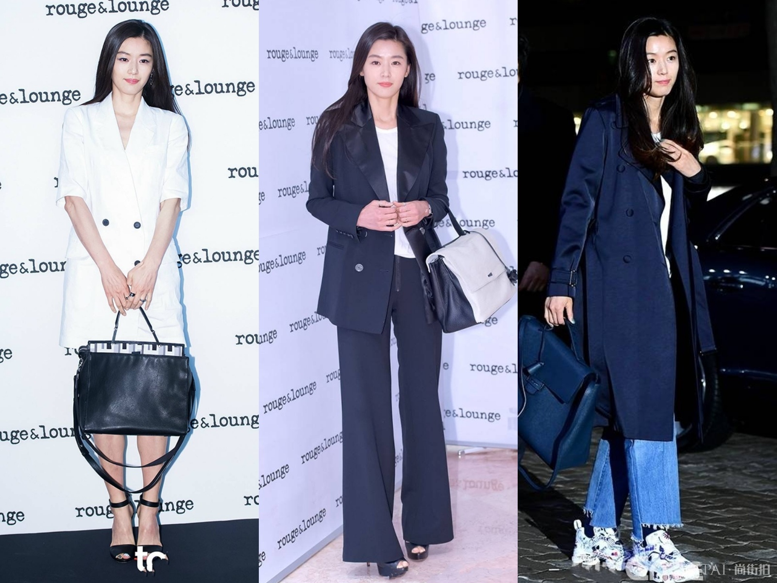 全智贤黑长直换卷发更气质，秀完美天鹅颈美得高调