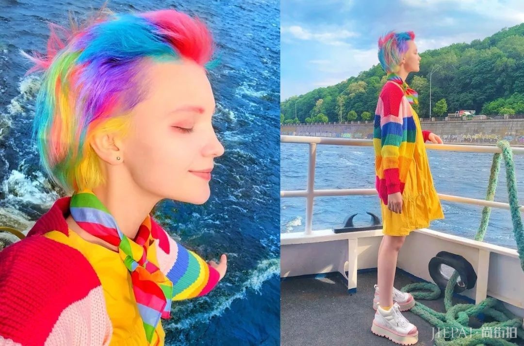 你这辈子不敢染的发色，她全都帮你试了一遍！