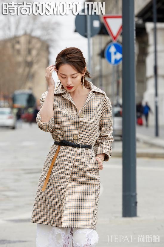 张嘉倪出席米兰时装周