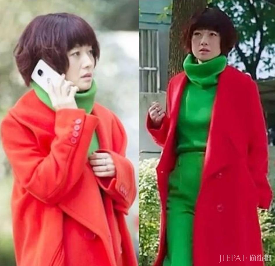 “红配绿”太土?倪妮穿出高级感,刘雯这一身一般人穿贼辣眼
